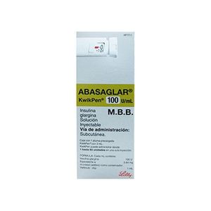 Abasaglar Solucion Inyectable 100 U/mL 1 Pluma