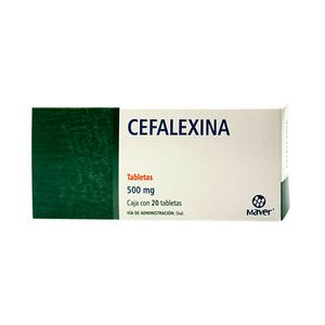 Cefalver Cefalexina 500 mg 20 Capsulas