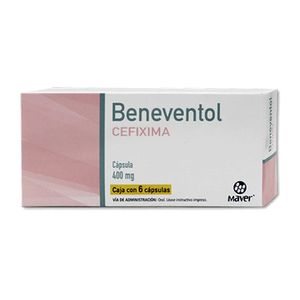 Beneventol Cefixima 400 mg 6 Capsulas