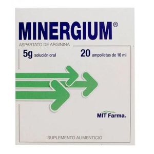 Minergium Suplmento 5 g 20 Ampolletas de 10 ml