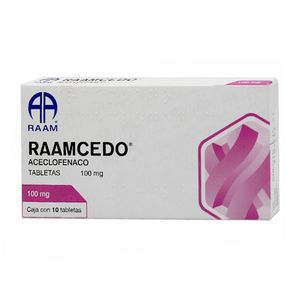 Raamcedo Aceclofenaco 100 mg 10 Tabletas