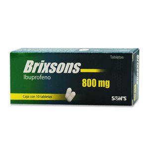 Brixsons Ibuprofeno 800 mg 10 Tabletas