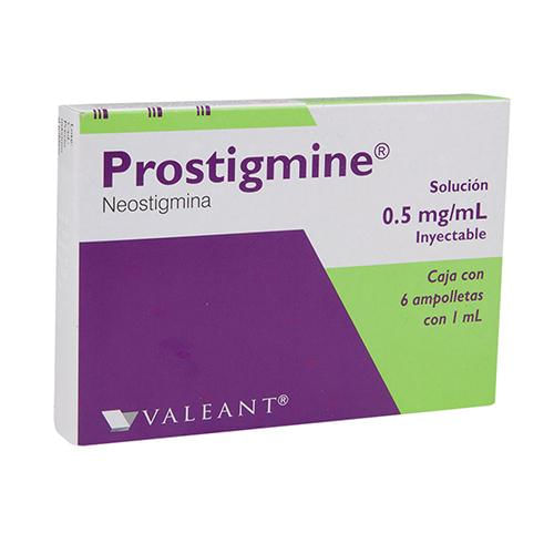 Prostigmine Solucion Inyectable 0.5 mg/mL 6 Ampolletas 1 mL - Farmacias ...