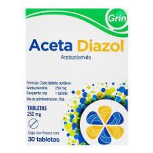 Aceta Diazol 250 mg 30 Tabletas