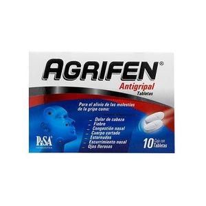 Agrifen Antigripal 10 Tabletas