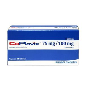 Coplavix 75 mg / 100 mg 14 Tabletas