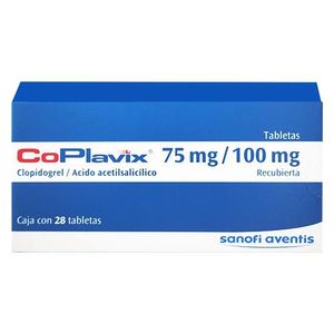 Coplavix 75 mg / 100 mg 28 Tabletas