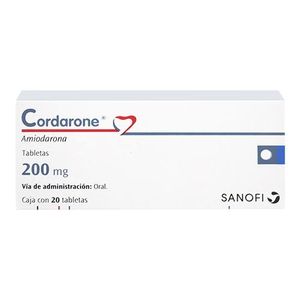 Cordarone 200 mg 20 Tabletas