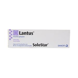 Lantus Solucion Inyectable 1 Cartucho con 3 mL