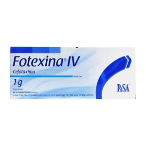 Fotexina Iv Solucion Inyectable 1 g 1 Ampolleta de 4 mL