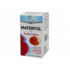 Materfol Acido Folico 4 mg 90 Tabletas