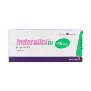 Inderalici 40 Mg 30 Tabletas
