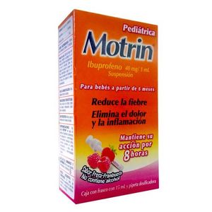 Motrin Suspension Pediatrica  40 mg / 1 mL Frasco con 15 mL