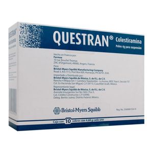 Questran 4 g Polvo 10 Sobres de 4.68 g