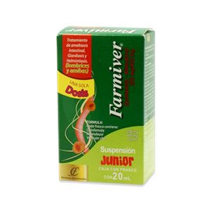 Farmiver Suspension Junior 200 mg / 400 mg Frasco con 20 mL