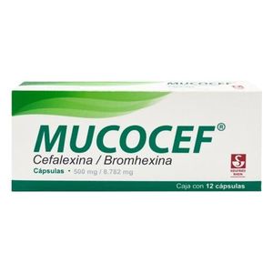 Mucocef 500 mg / 8.782 mg 12 Capsulas