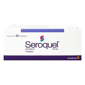 Seroquel 25 mg 30 Tabletas