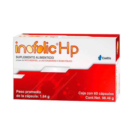 Inofolic HP 1.64 g Suplemento Alimenticio 60 Capsulas Farmacias Klyns