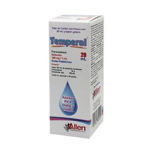Temperal Paracetamol Solucion 100 mg / 1 mL Frasco con 20 mL