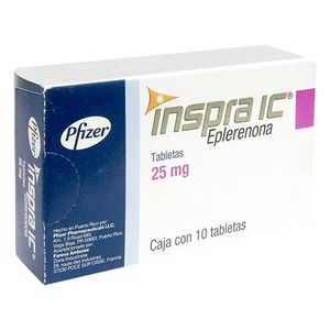 Inspra IC 25 mg 10 Tabletas
