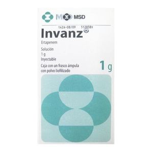 Invanz Solucion Inyectable 1 g 1 Frasco