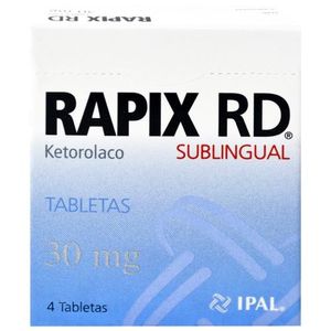 Rapix RD Sublingual 30 mg 4 Tabletas