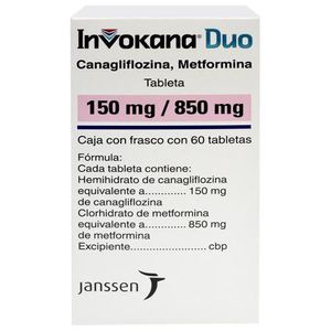 Invokana 150 mg / 850 mg 60 Tabletas