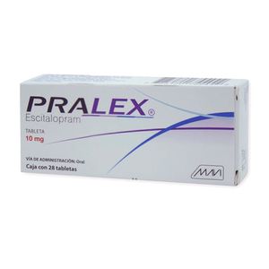 Pralex Escitalopram 10 mg 28 Tabletas