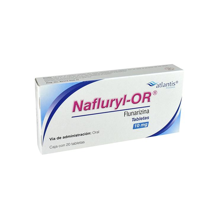 Nafluryl OR 10 mg 20 Tabletas - Farmacias Klyns