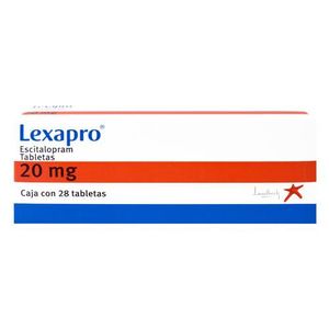 Lexapro 20 mg 28 Tabletas