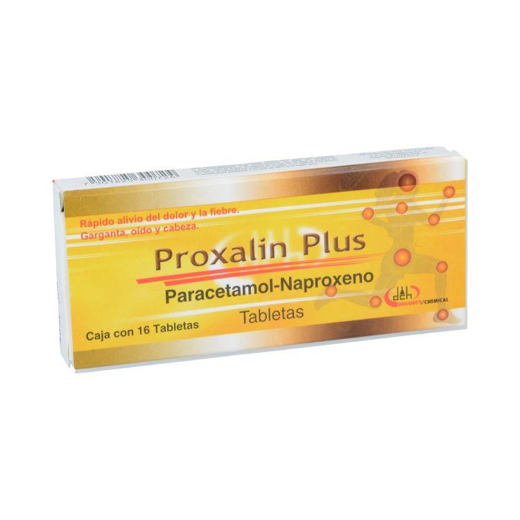 Proxalin Plus Paracetamol 250 mg / Naproxeno 300 mg 16 Tabletas