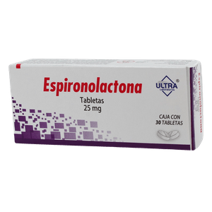 Espironolactona 25 mg 30 Tabletas