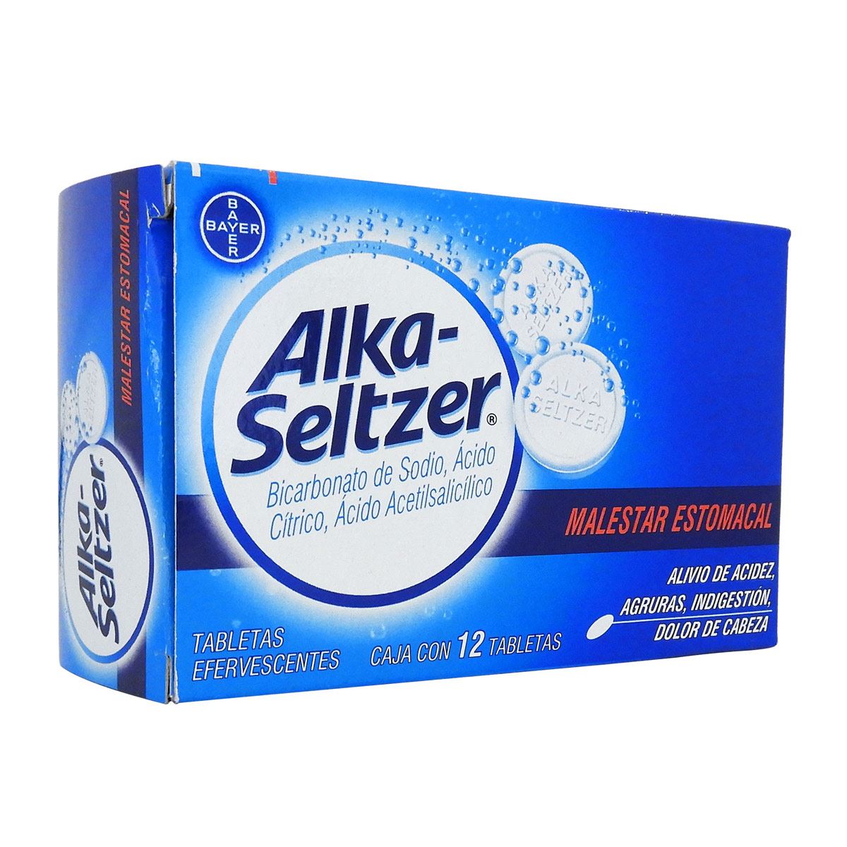 Alka Seltzer 12 Tabletas - Farmacias Klyns