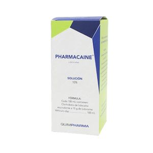 Pharmacaine Lidocaina Solucion 10 % Frasco con 115 mL