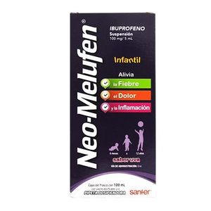 Neo-Melufen Suspension 100 mg / 5 mL Frasco con 100 mL