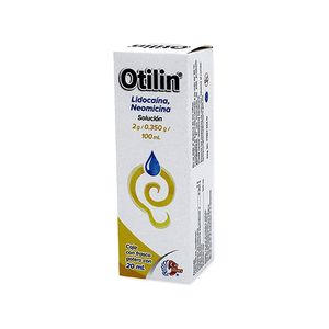 Otilin Solucion Otica Neomicina / Lidocaina Frasco con 20 mL