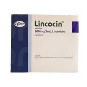 Lincocin Solucion Inyectable 600 mg / 2 mL 6 Ampolletas