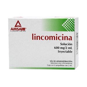 Lincomisina Solucion Inyectable 300 mg/mL 6 Ampolletas con 2 mL
