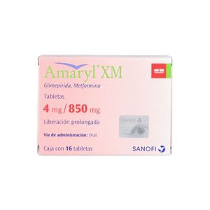 Amaryl 4 mg / 850 mg 16 Tabletas