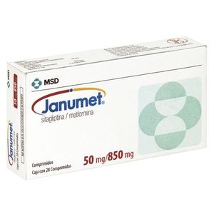 Janumet 50 mg / 850 mg 28 Comprimidos