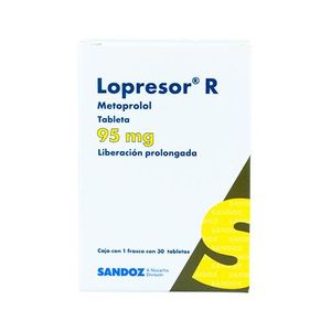Lopresor 95 mg 30 Tabletas