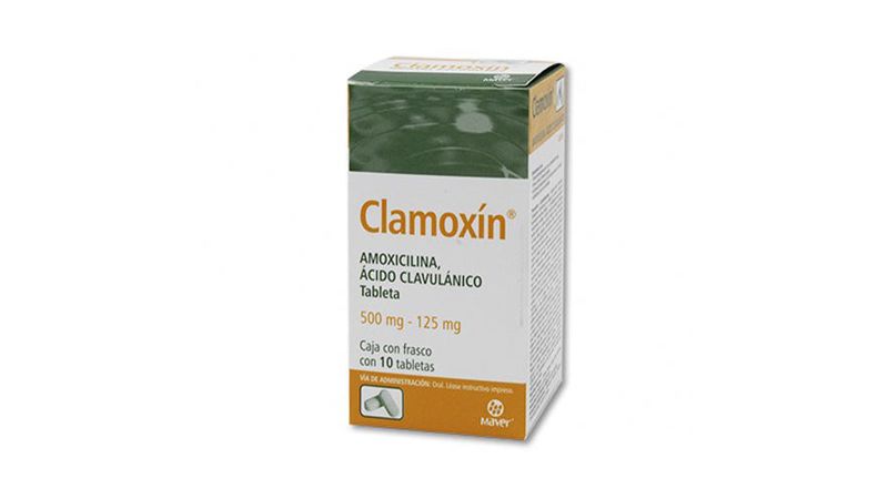Clamoxin Amoxicilina 500 mg / Acido Clavulanico 125 mg 10 Tabletas -  Farmacias Klyns