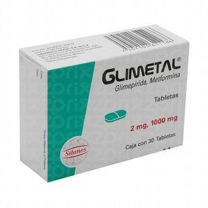 Glimetal 2 mg / 1000 mg 30 Tabletas