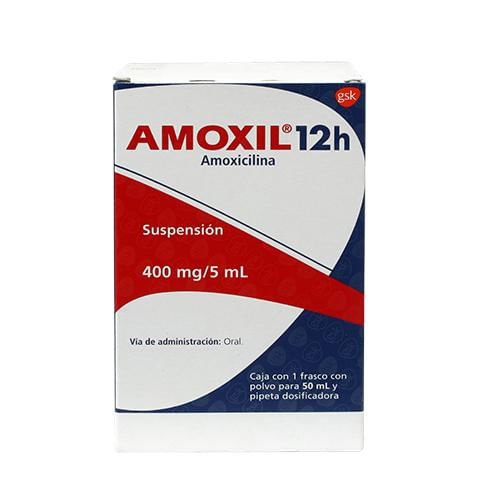 Amoxil Suspension 400 Mg 5 Ml Frasco Para 50 Ml Farmacias Klyns