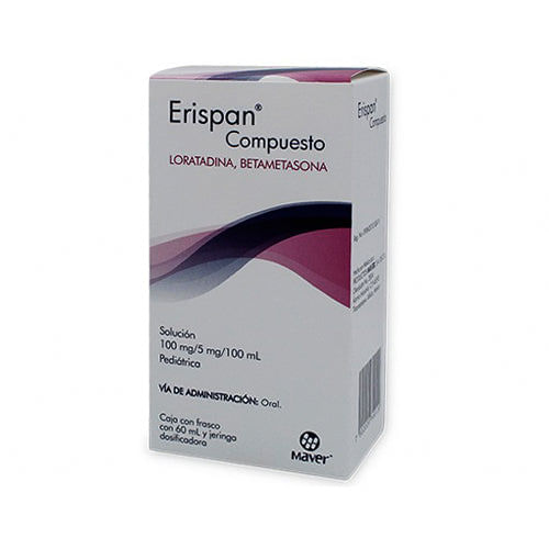 Erispan-Compuesto-Solucion-Loratadina-100-mg---Betametasona-5-mg---100-mL-Frasco-con-60-mL
