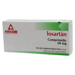 Losartan 50 mg 30 Comprimidos