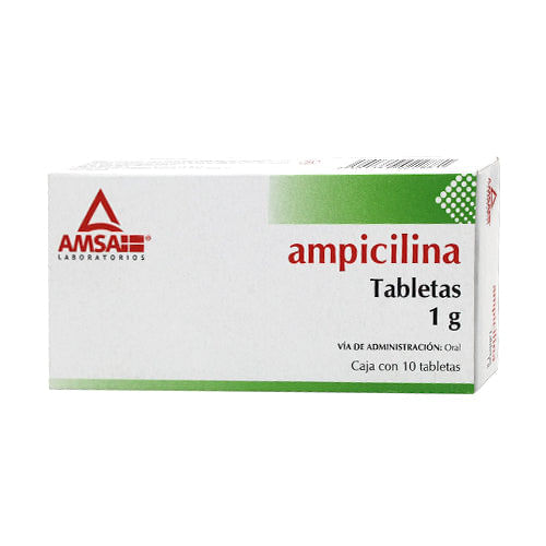Ampicilina 1 g 10 Tabletas - Farmacias Klyns