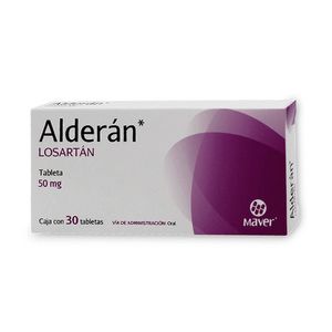 Alderan Losartan 50 mg 30 Tabletas