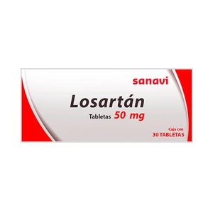 Losartan Sanavi 50 mg 30 Tabletas