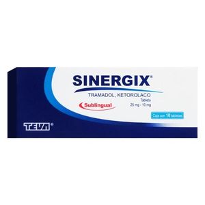 Sinergix 25 mg / 10 mg 10 Tabletas